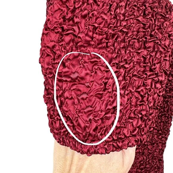 Vintage Jeffrey & Dara Womens Pointed Collar Blouse 10P Stretch Witchy Velvet - Picture 12 of 13